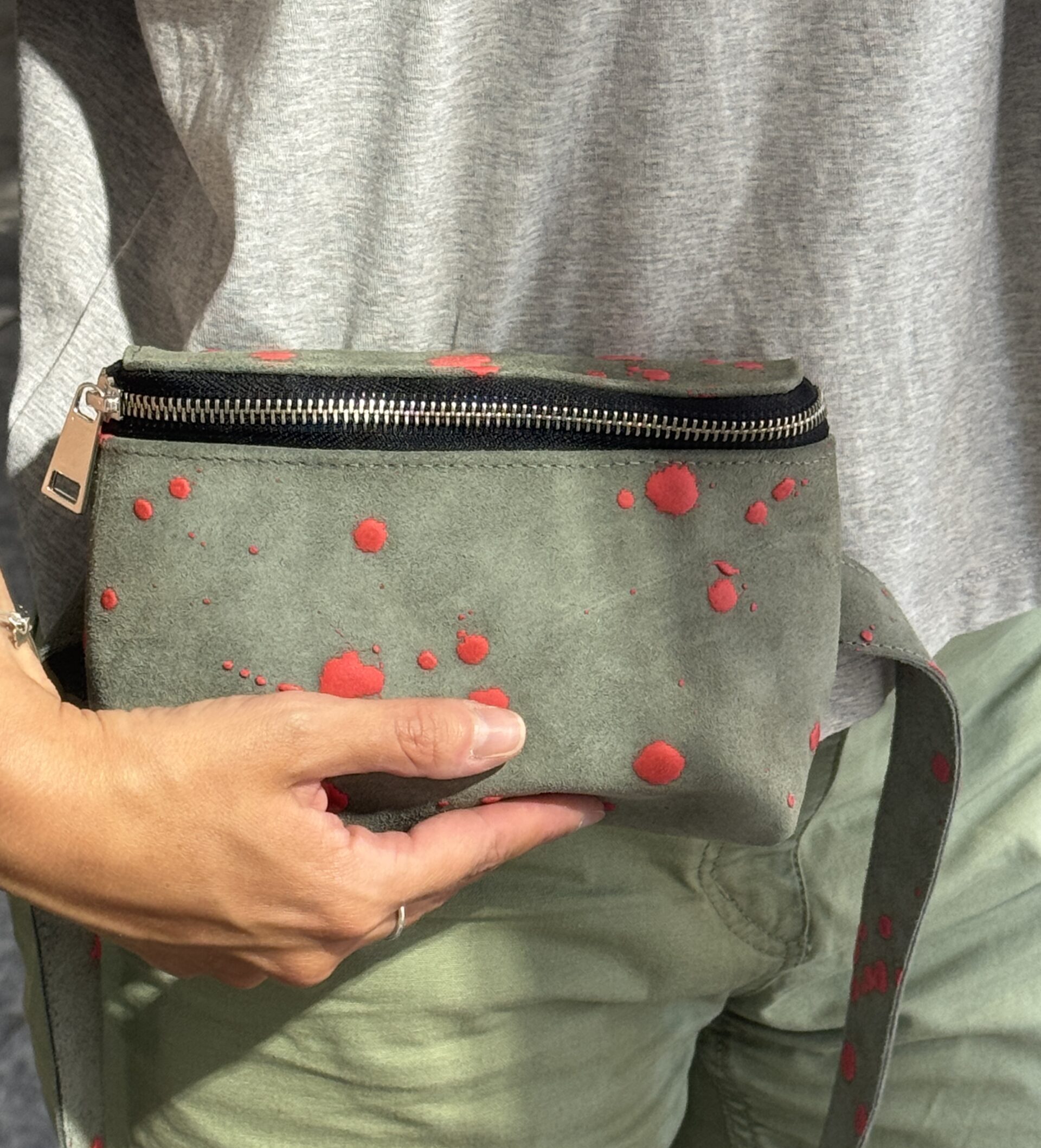 Green Red Splash~Belt Bag